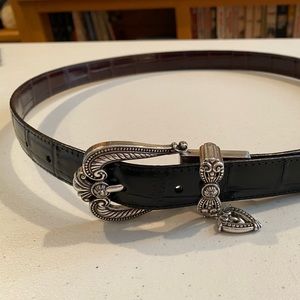 Brighton vintage dark brown / black reversible belt